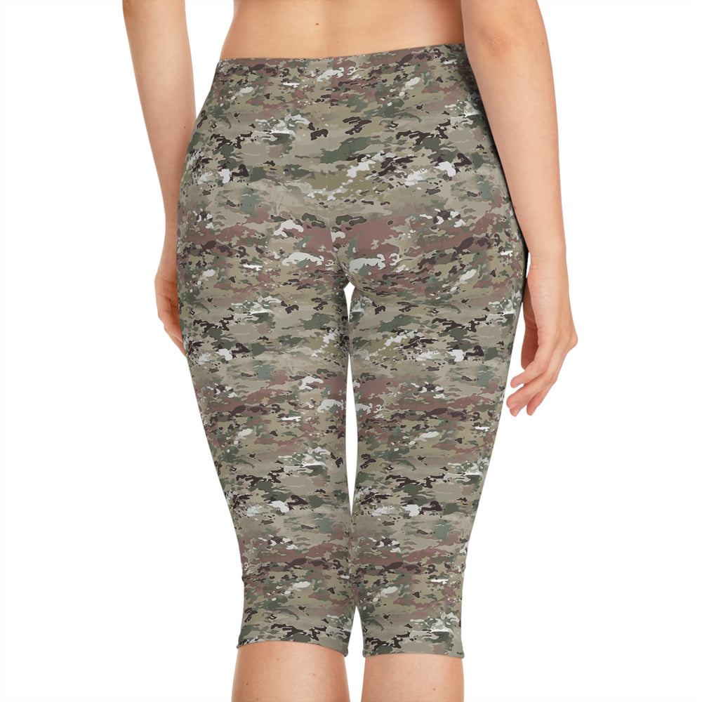 Scorpion Camouflage Women's Capri Leggings By Equippage.com