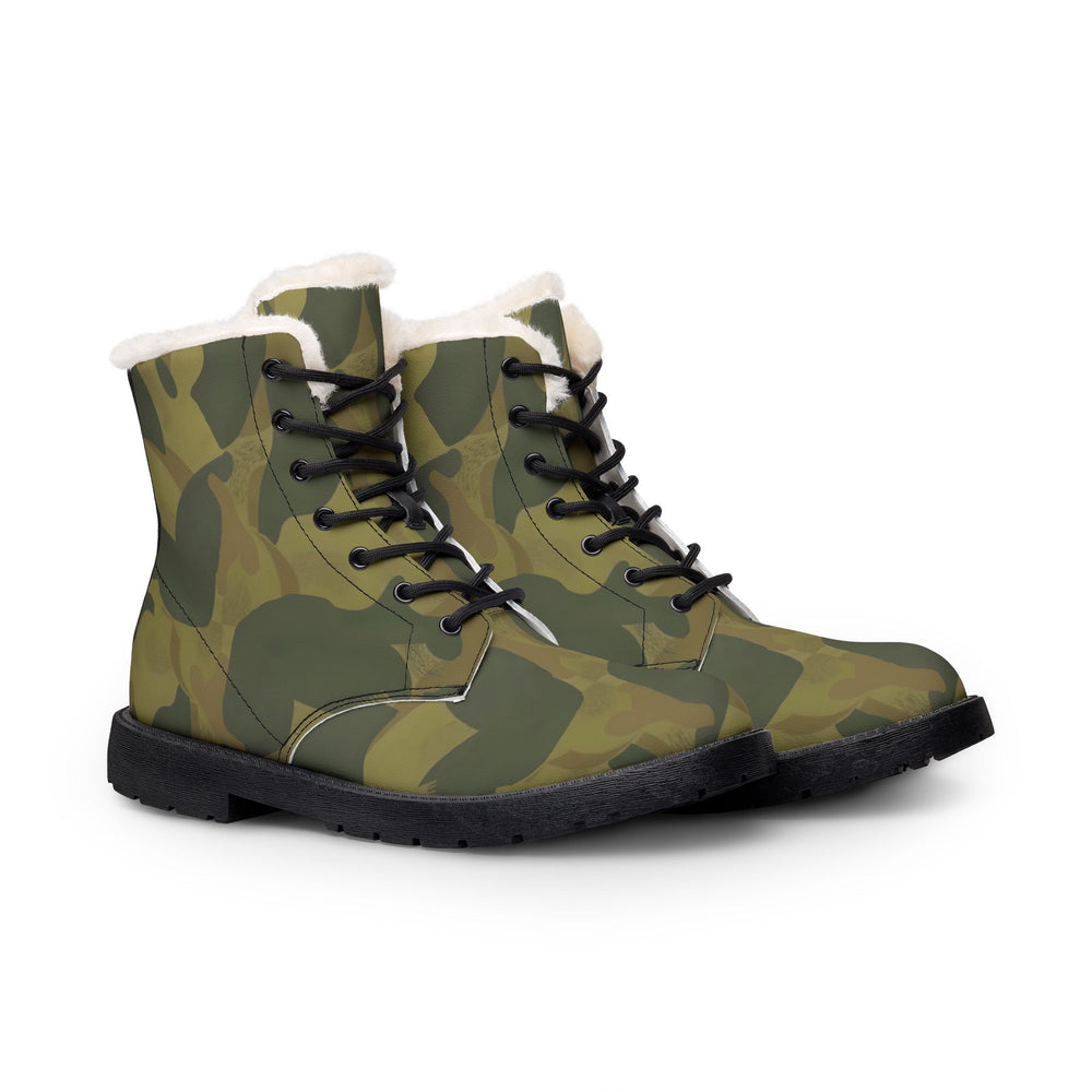 Belgian Moon and Balls Camo Men's Fur and Leather Boots