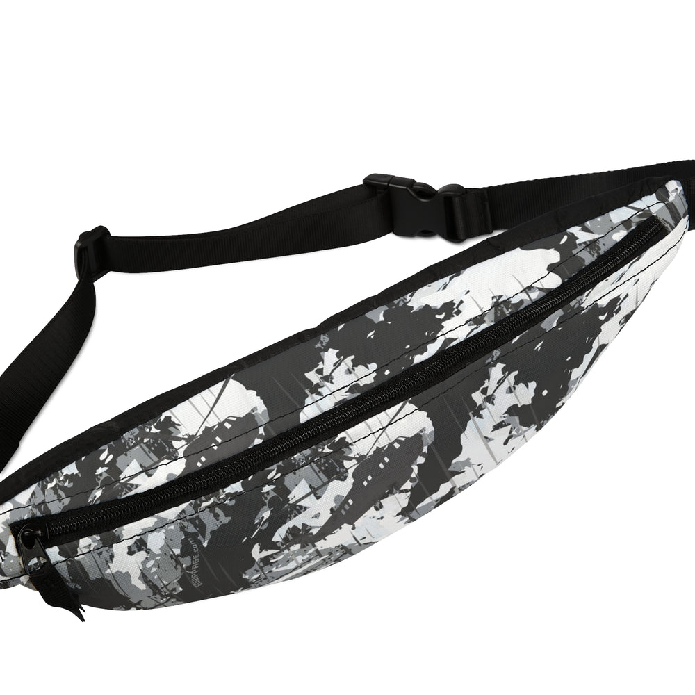 PRESS Camo Fanny Pack waist bag in PRESS Black & White Camouflage Pilot & Crew Accessory Bag
