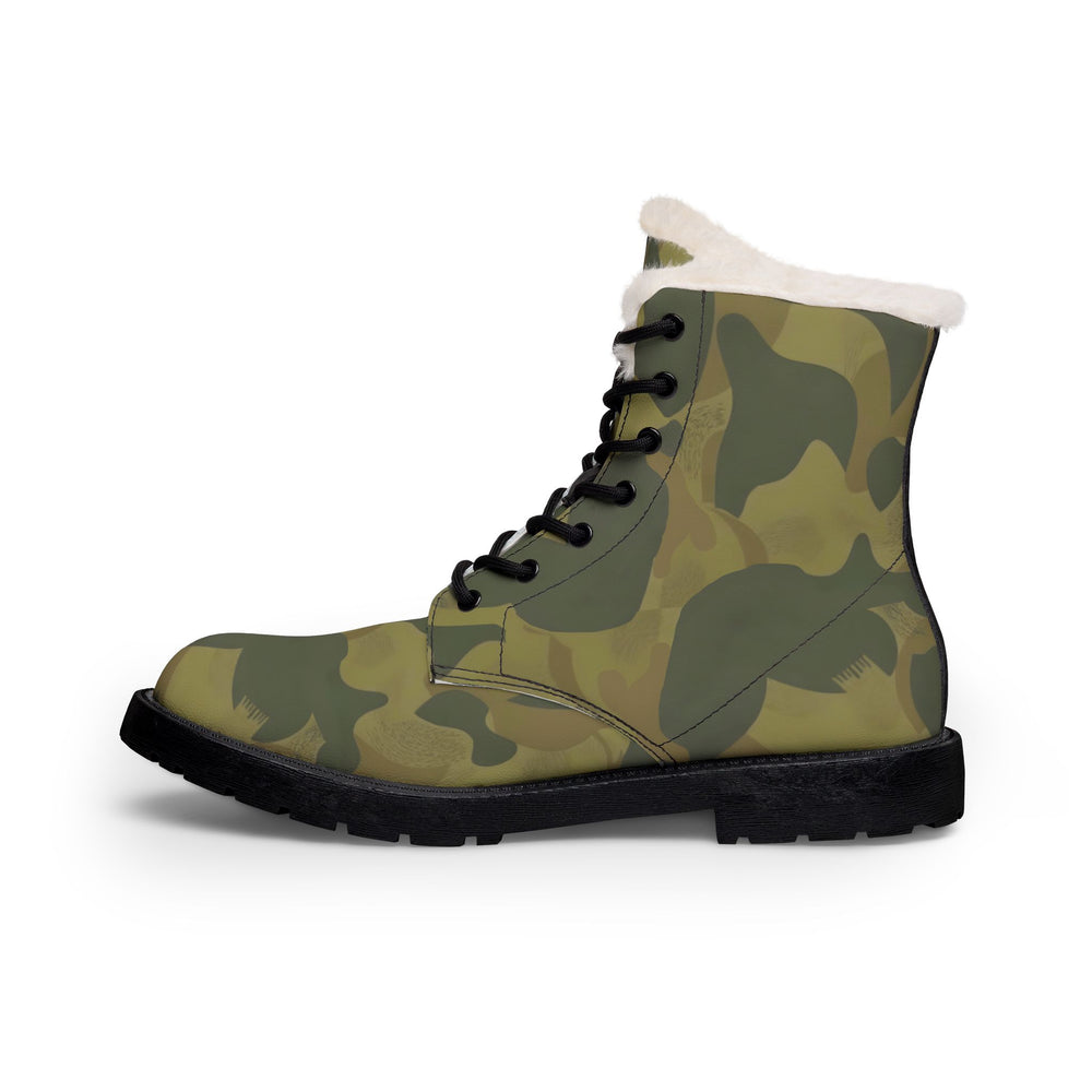 Belgian Moon and Balls Camo Men's Fur and Leather Boots
