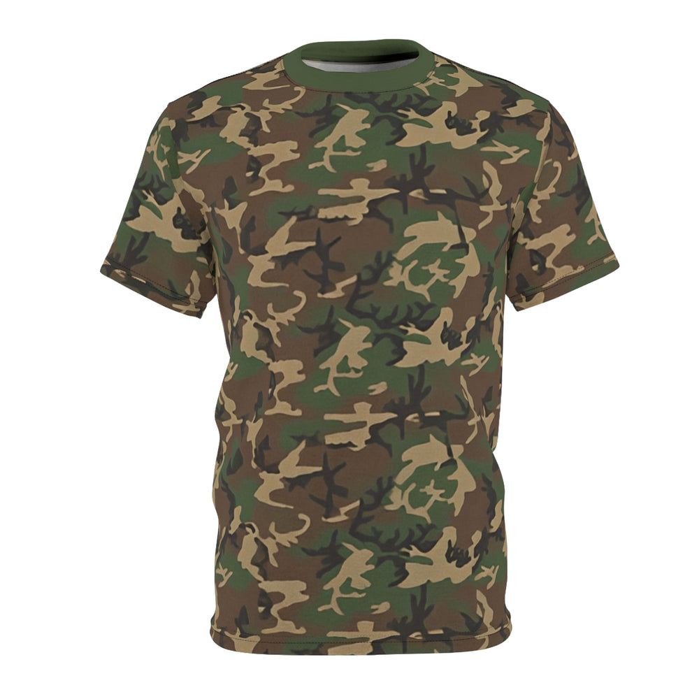 US M81 Woodland Camo Unisex Cut & Sew Tee - Equippage.com