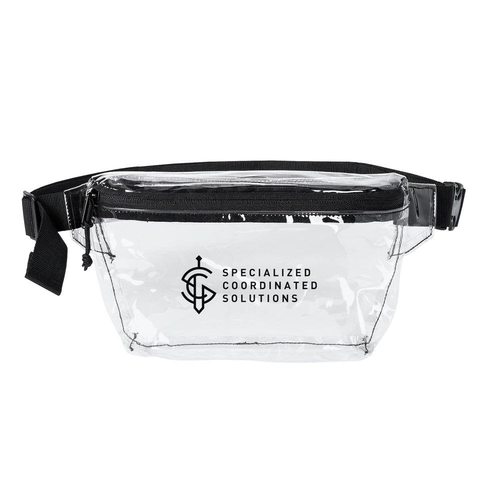 SCS Clear & Holographic Fanny Pack — Security Transparent Festival Waist Bag