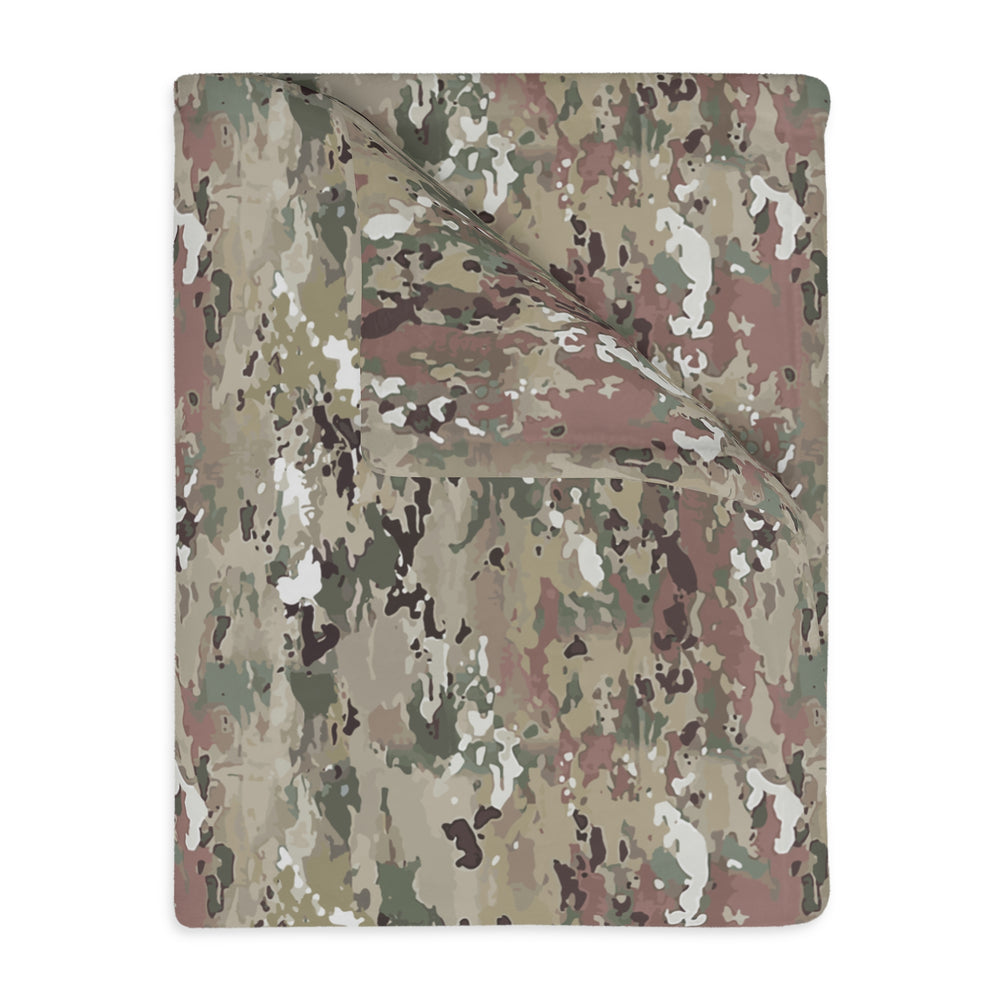 Scorpion Camouflage Velveteen Microfiber Blanket (Two-sided print) By Equippage.com