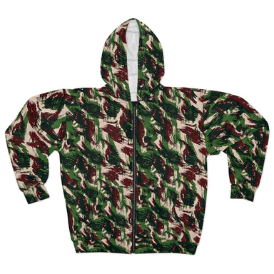 Brazilian Mountain Lizard Camo Unisex Zip Hoodie - Equippage.com