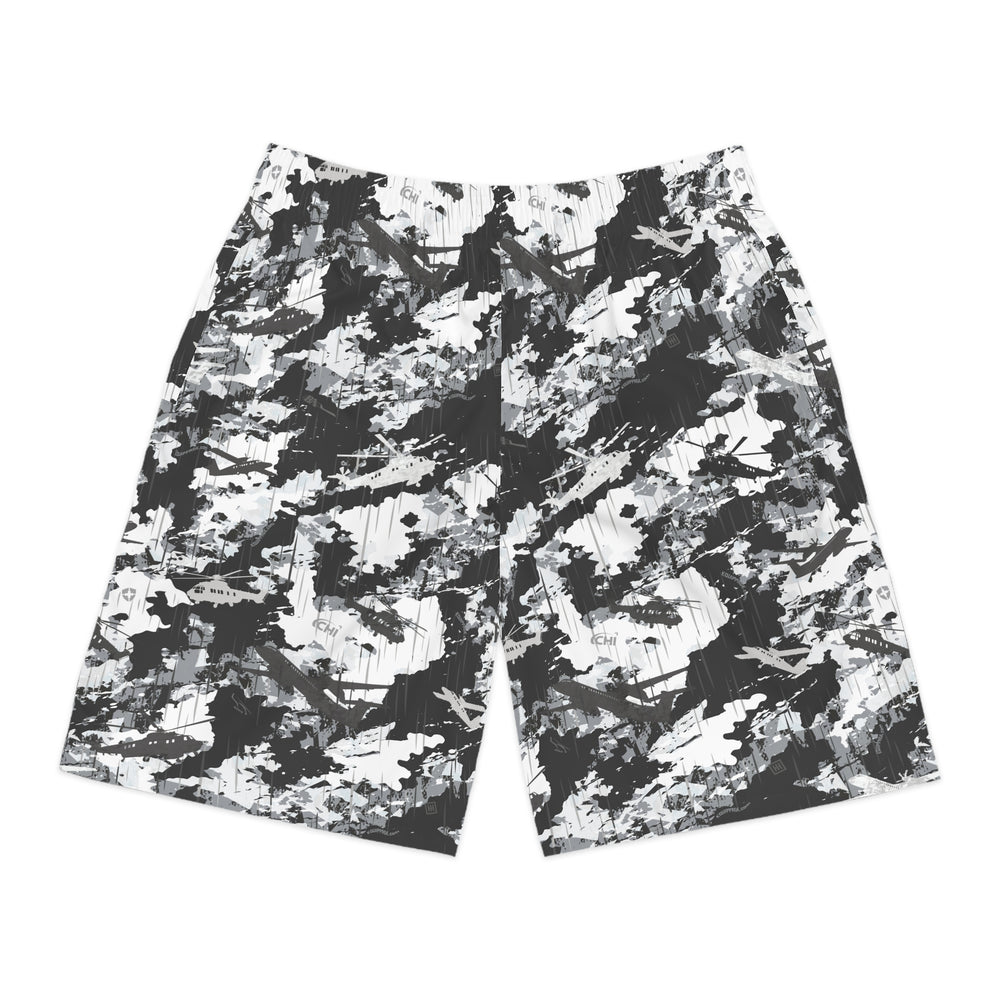 PRESS Camo Men’s Jogger Shorts — Athletic Lounge Exercise Uniform