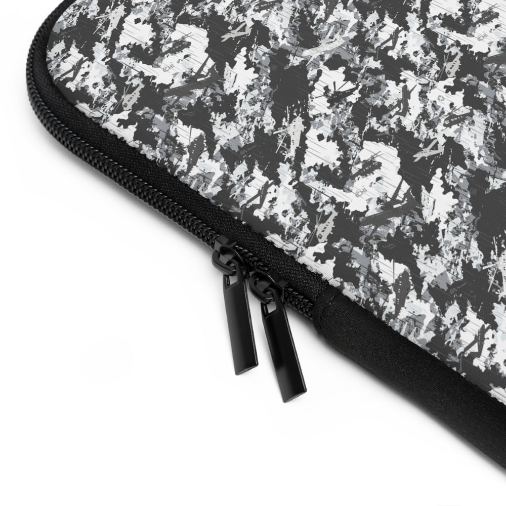 PRESS Camo Laptop Sleeve Padded Grey/Black/White Patterned Protective Case camouflage pattern