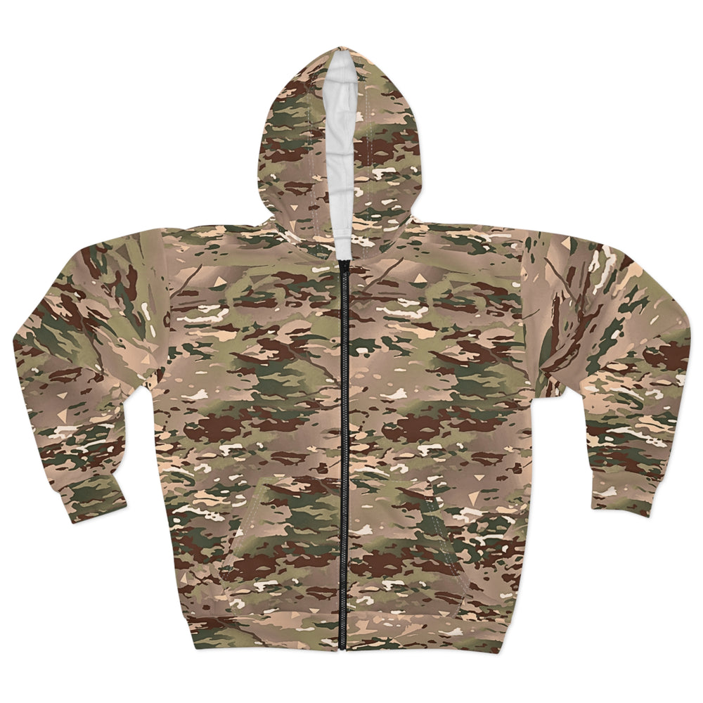 French BME Camo Unisex Zip Hoodie