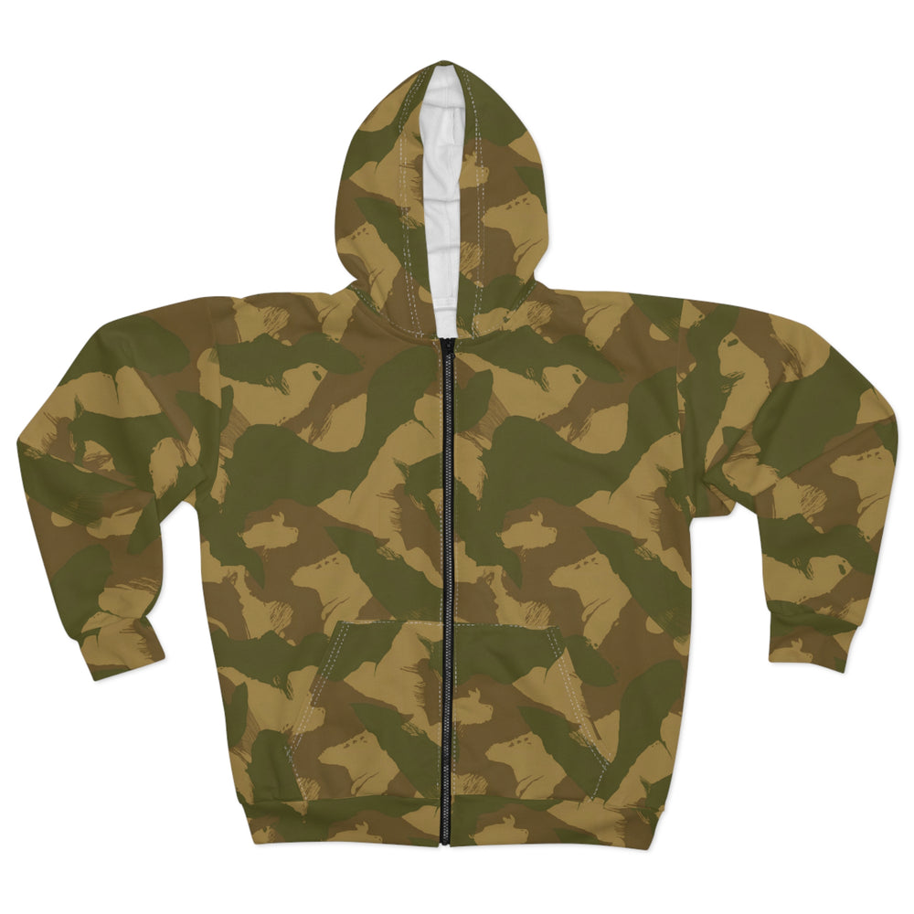 British Denison Airborne Camo Unisex Zip Hoodie