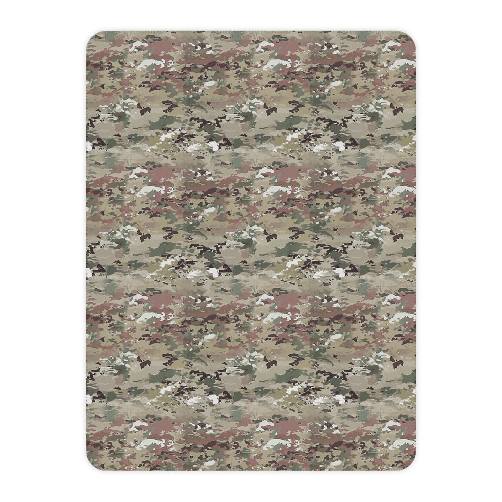 Scorpion Camouflage Tan Sherpa Blanket By Equippage.com