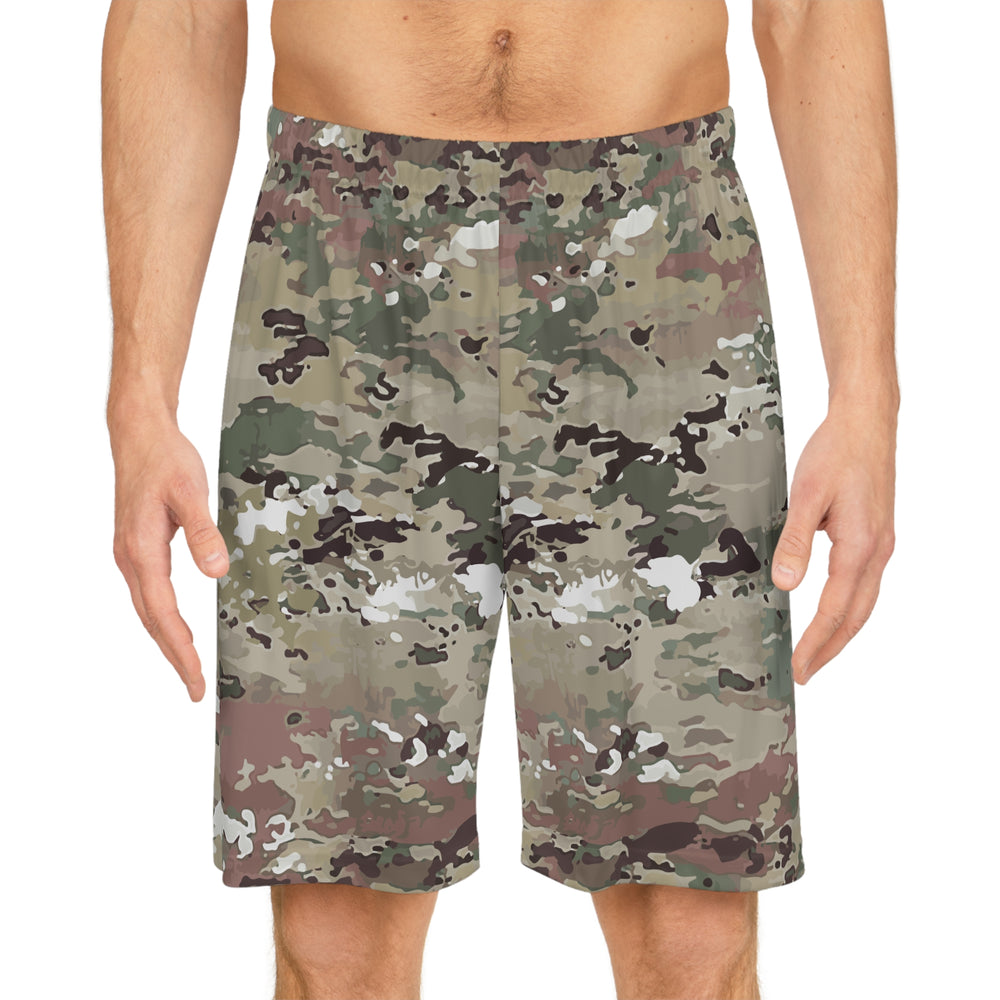 Scorpion Camouflage Basketball Shorts By Equippage.com