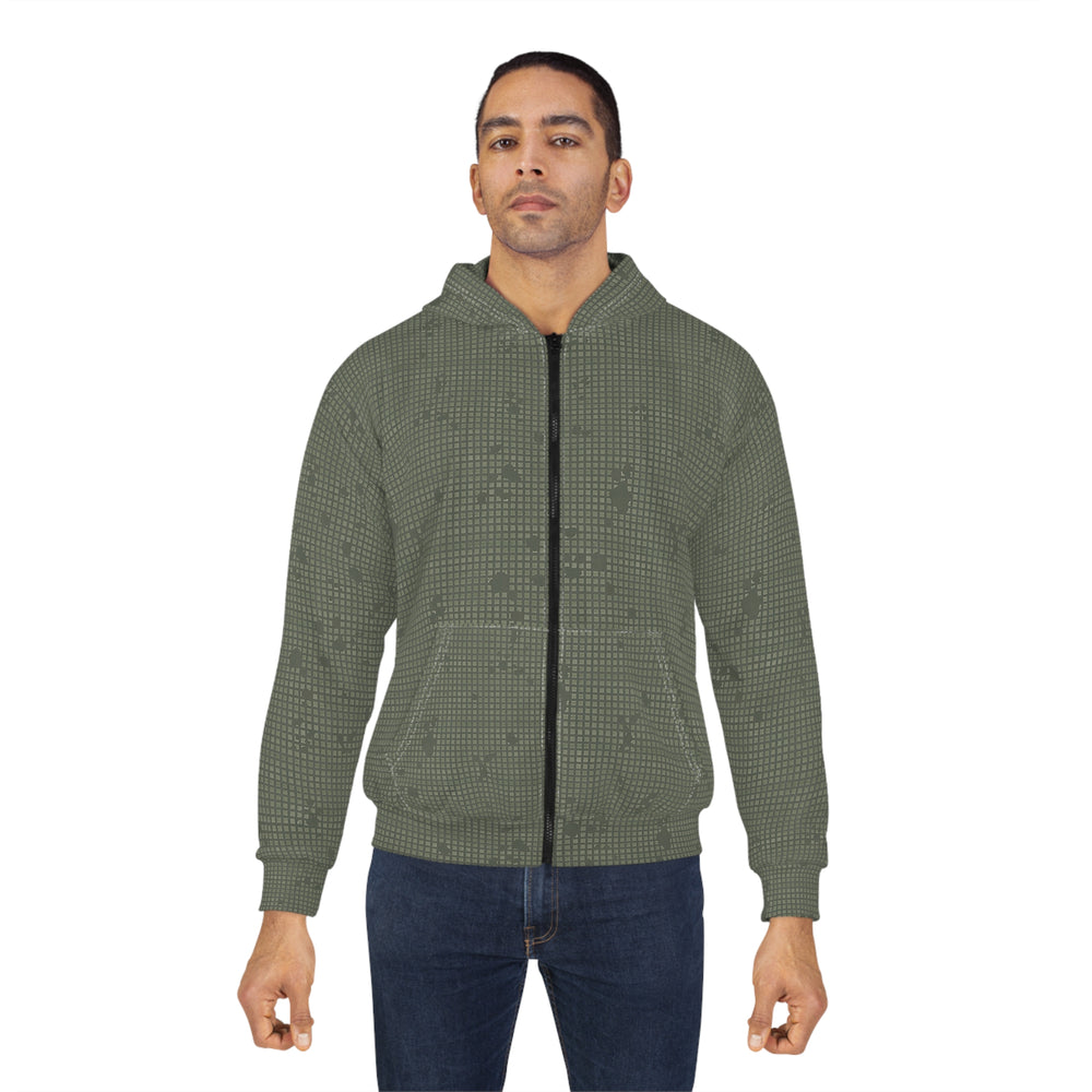US Desert Night Camo Unisex Zip Hoodie