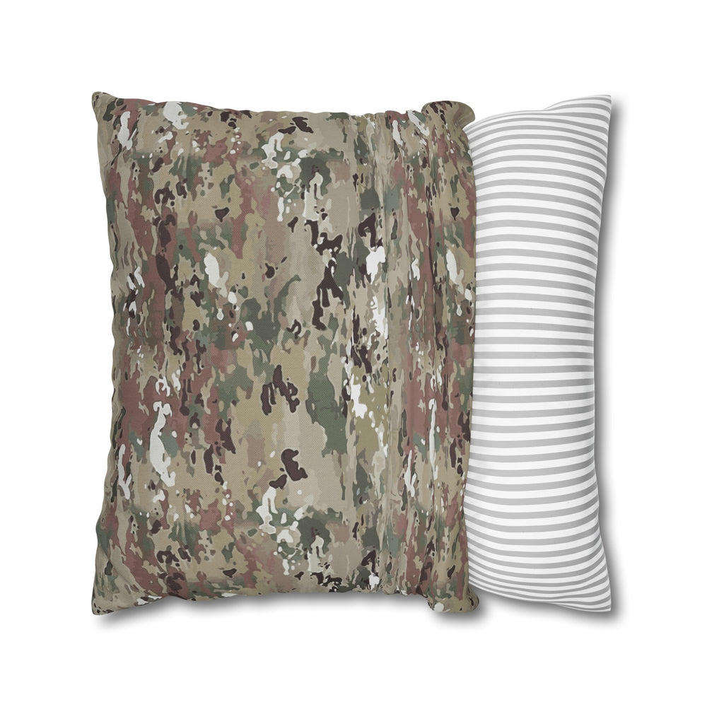 Scorpion Camouflage Spun Polyester Square Pillowcase By Equippage.com