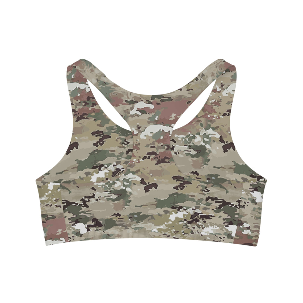 Scorpion Camouflage Seamless Sports Bra By Equippage.com