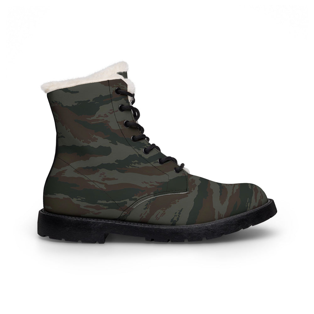 Cuban Grey Lizard Men's Insulated Military-Style Winter Work Boots