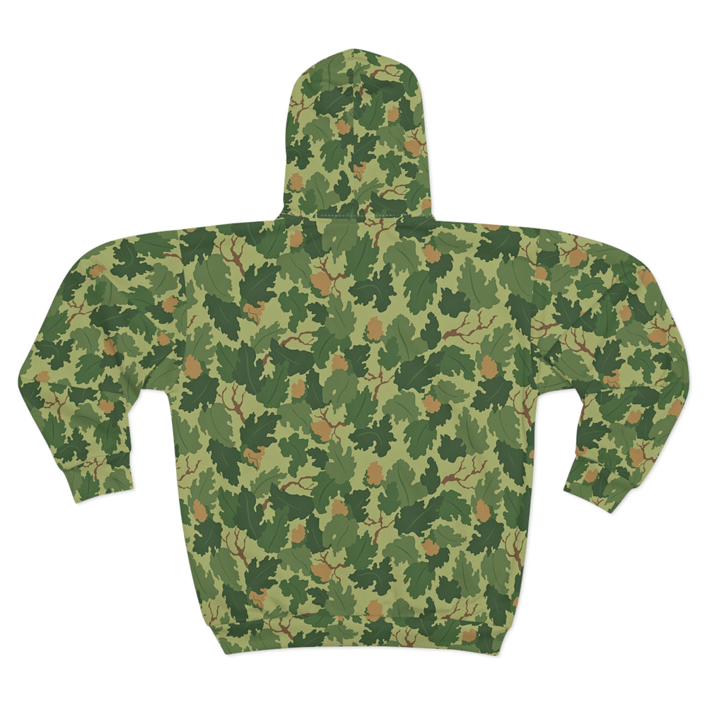 US Mitchell Wine Leaf Camo Unisex Zip Hoodie