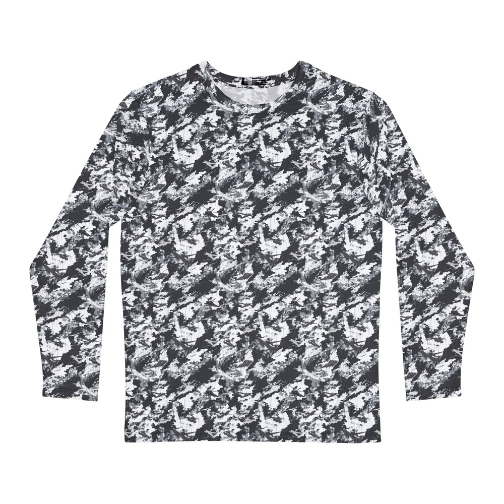 PRESS Camo Long Sleeve Shirt - Grey/Black/White Camouflage Pattern Aircraft