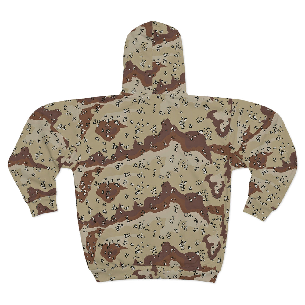 Chocolate Chip Desert Camo Unisex Zip Hoodie