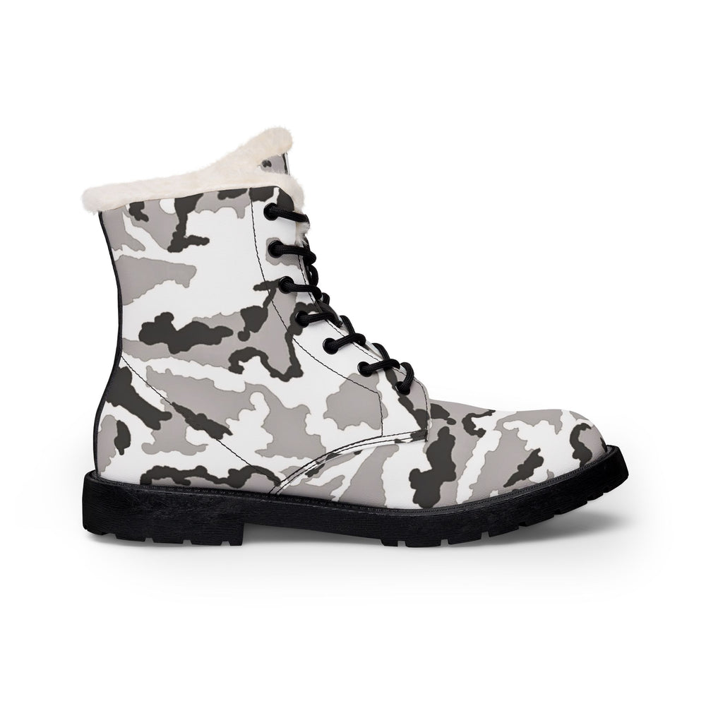 Irish DPM Winter Camo Men's Fur and Leather Boots