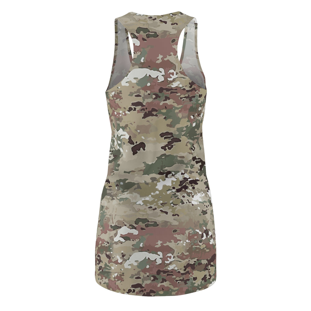 Scorpion Camouflage Women's Cut & Sew Racerback Dress By Equippage.com