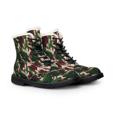 Brazilian Mountain Lizard Camo Men's Fur and Leather Boots - Equippage.com