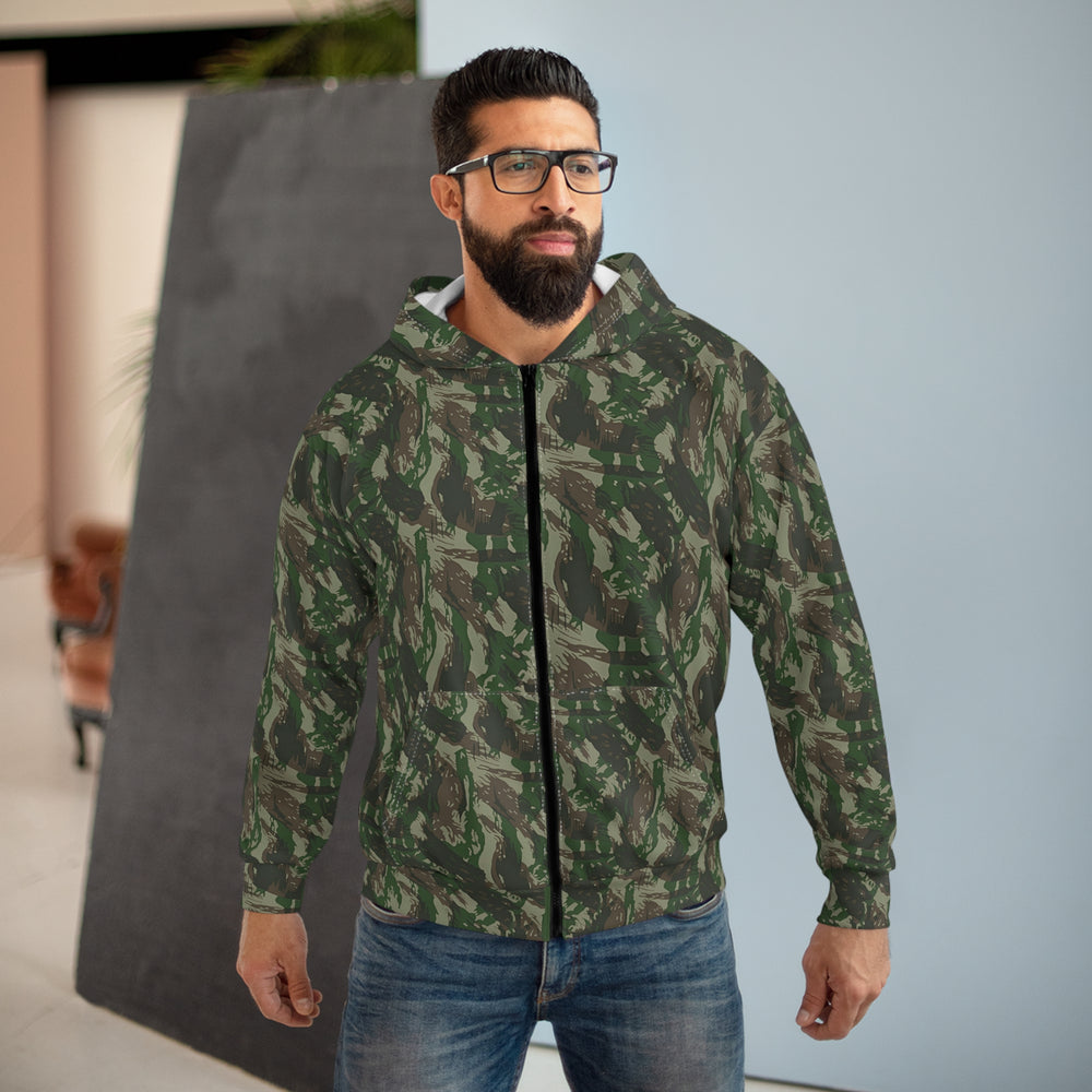 Brazilian Lizard Camo Unisex Zip Hoodie - Equippage.com