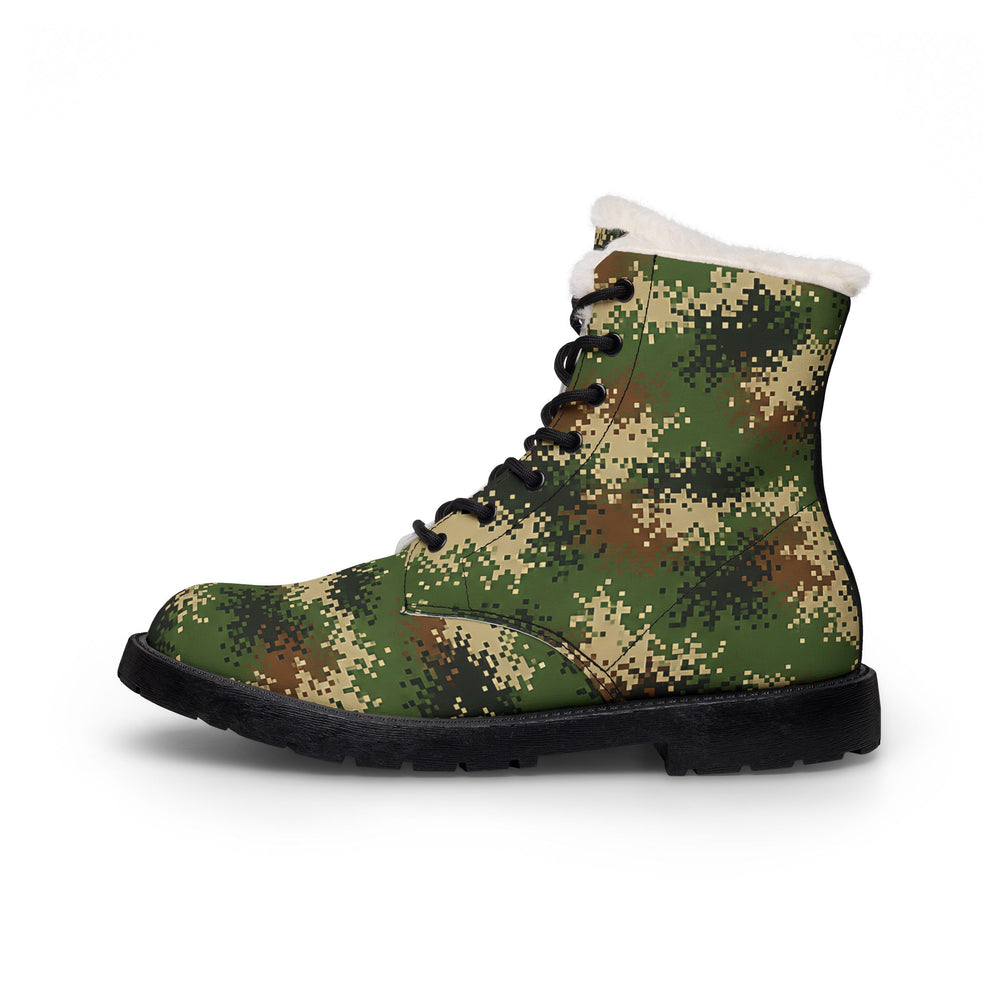 Columbian Patriota Camo Men's Fur and Leather Boots