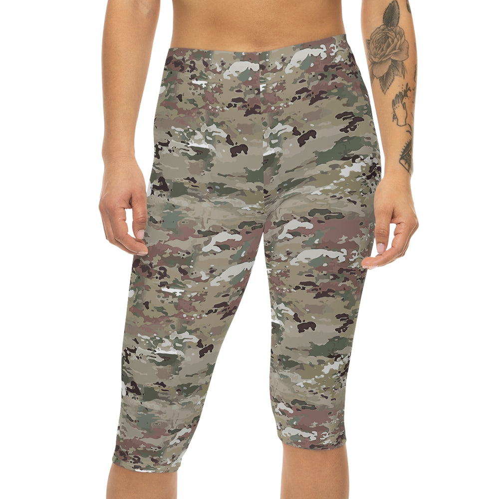 Scorpion Camouflage Women’s Capri Leggings By Equippage.com