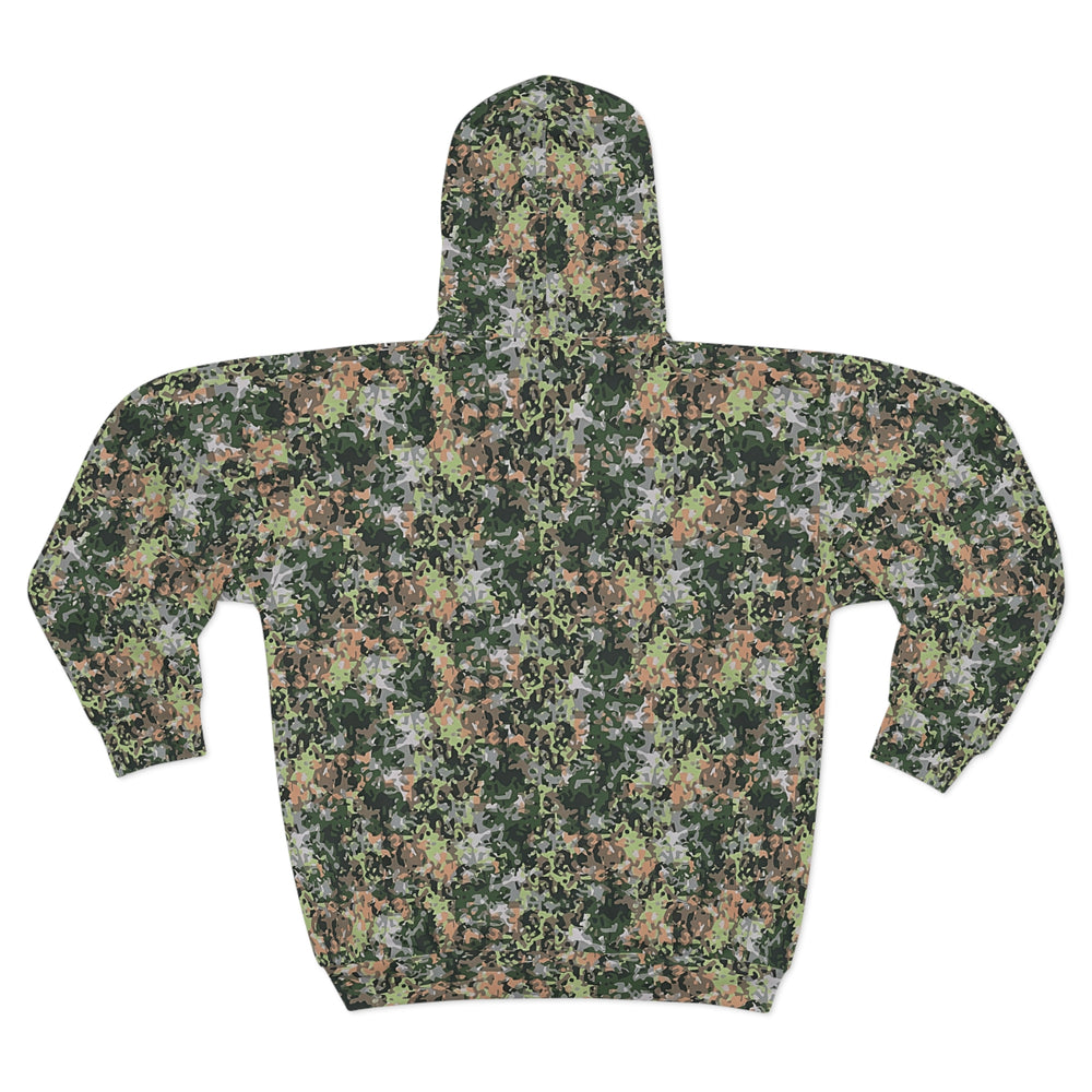Dutch NFP Green Camo Unisex Zip Hoodie