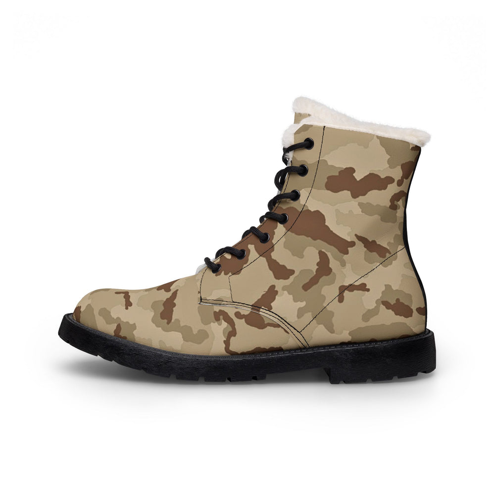 Irish DPM Desert Camo Men's Fur and Leather Boots