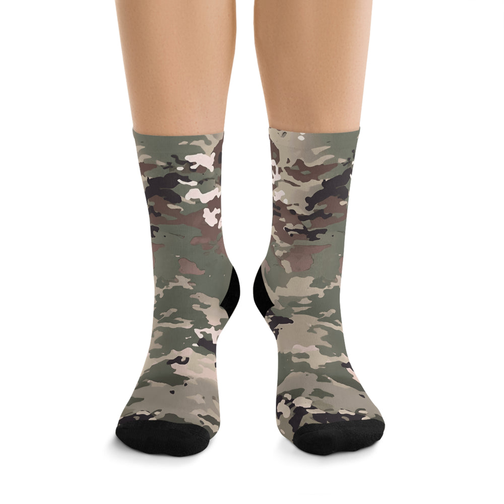 Scorpion W2 Camo Eco-Friendly Military Print Crew Socks