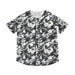 Men's Camo Baseball Jersey — Black & White Abstract All-Over Print - Equippage.com
