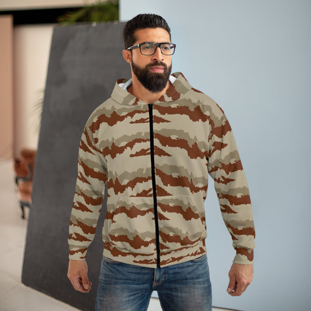 French Daguet Camo Unisex Zip Hoodie
