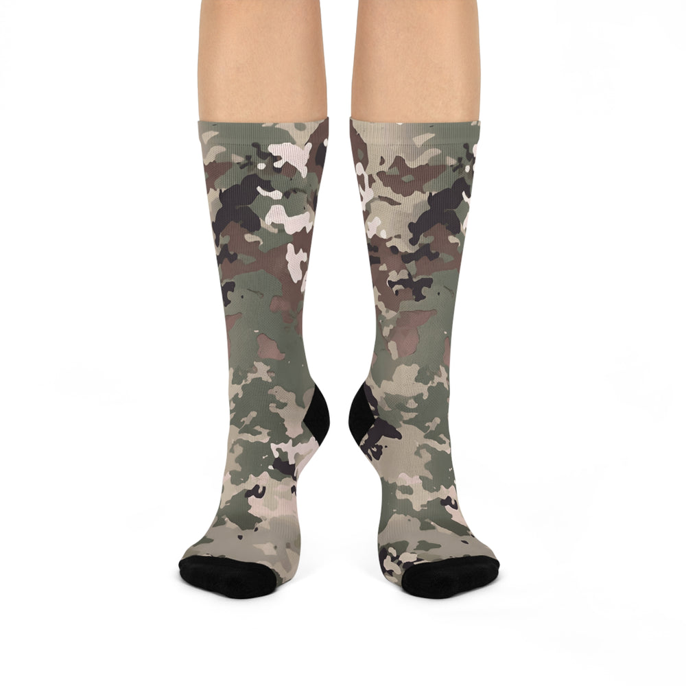 Equippage Scorpion W2 Camo Cushioned Crew Socks — Comfortable Military-Style Athletic Socks