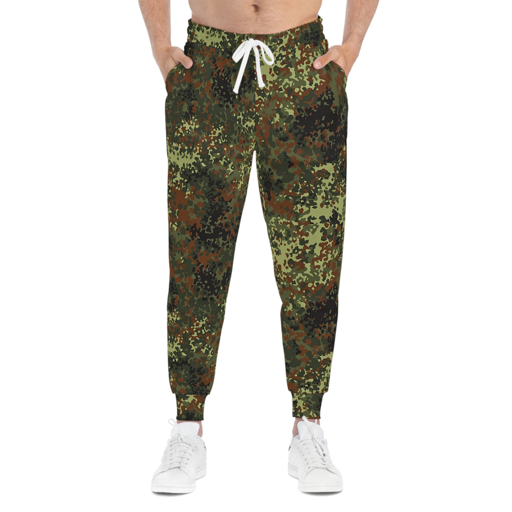 German Flecktarn Camo Unisex Athletic Joggers