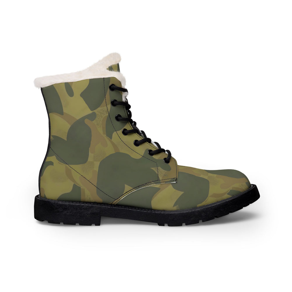 Belgian Moon and Balls Camo Men's Fur and Leather Boots