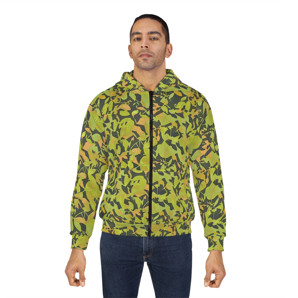 Cuban Elm Leaf Camo Unisex Zip Hoodie