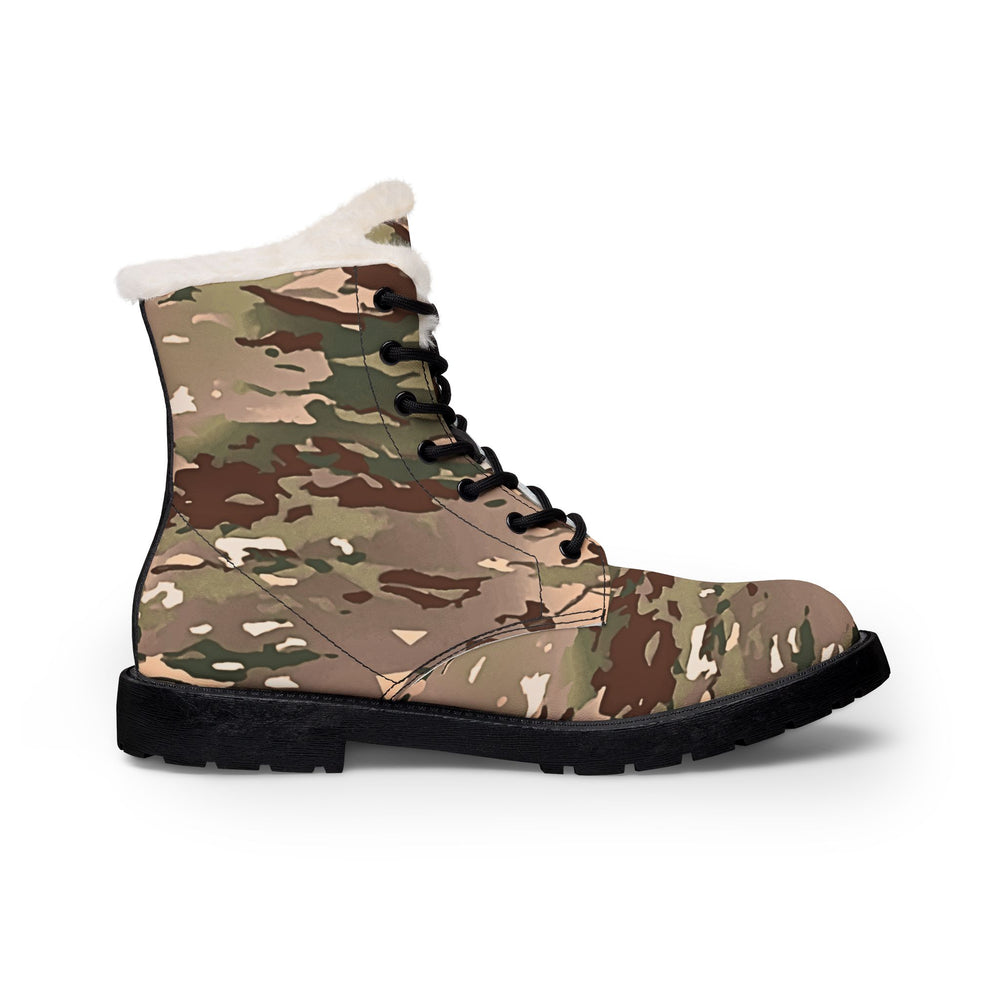 French BME Camo Men's Fur and Leather Boots