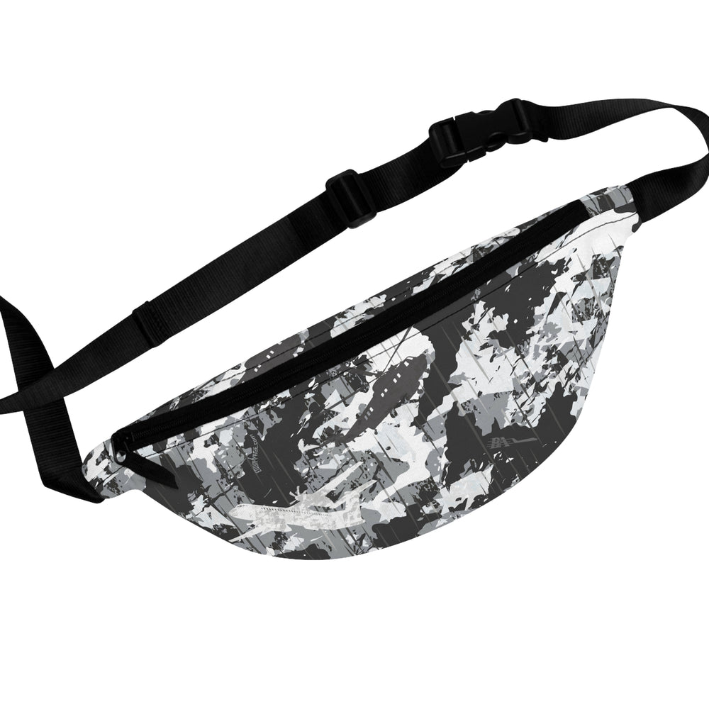 PRESS Camo Fanny Pack waist bag in PRESS Black & White Camouflage Pilot & Crew Accessory Bag