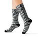 Black & White Camo Sublimation Socks — Camouflage Crew Socks - Equippage.com