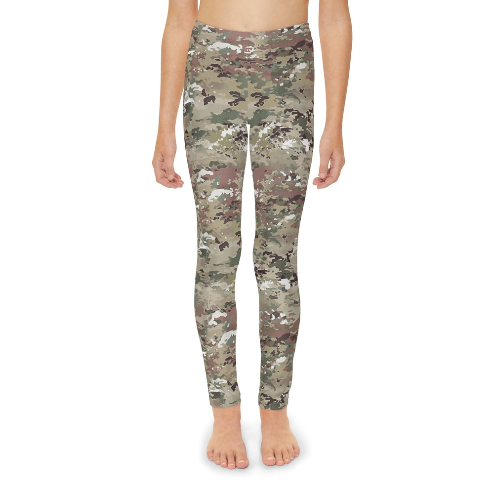 Scorpion Camouflage Youth Full-Length Leggings By Equippage.com