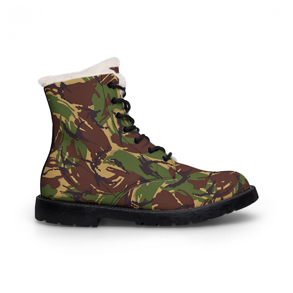 British DPM 94 Camo Men's Fur and Leather Boots