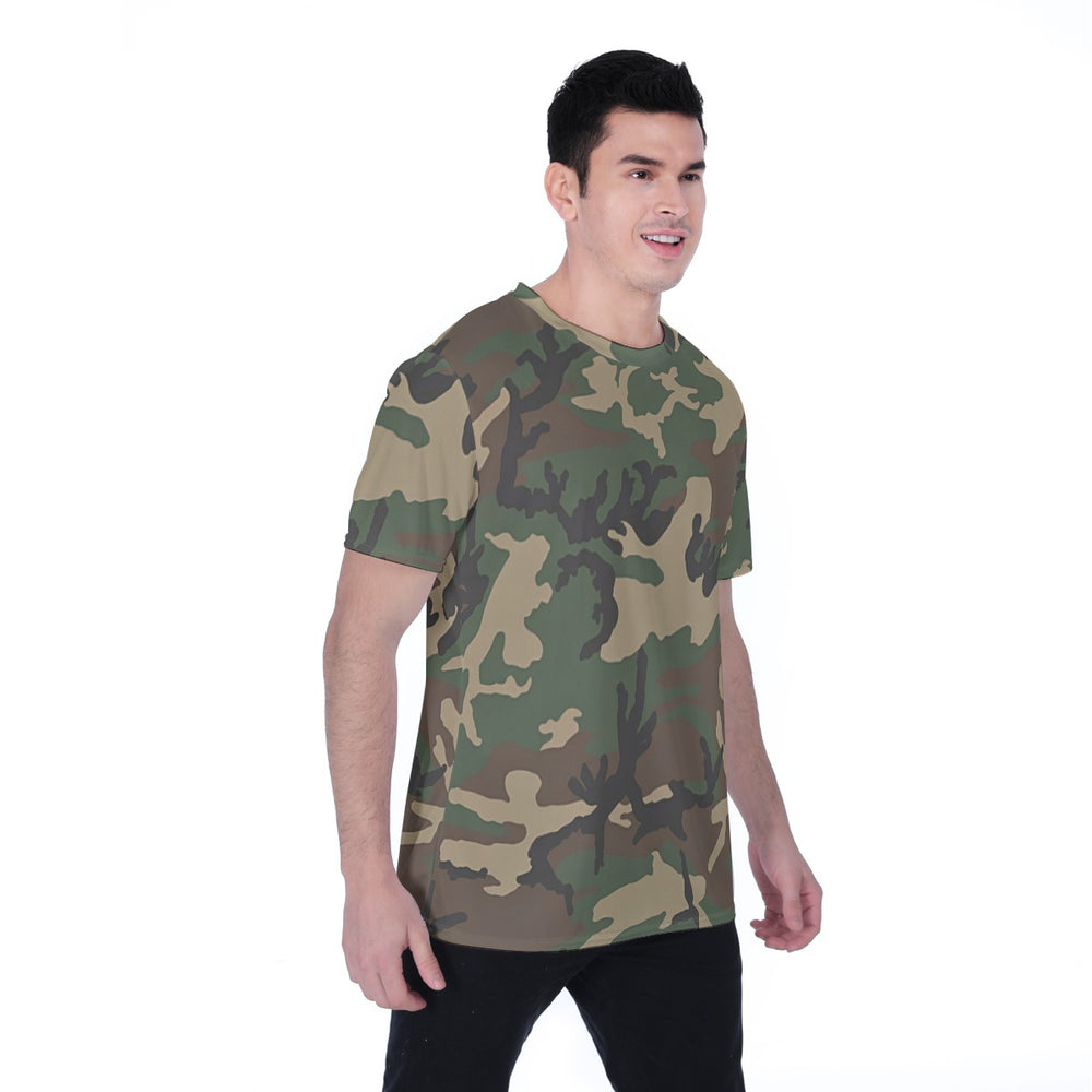 US M81 Woodland Camo Men's T-shirt | Birdseye