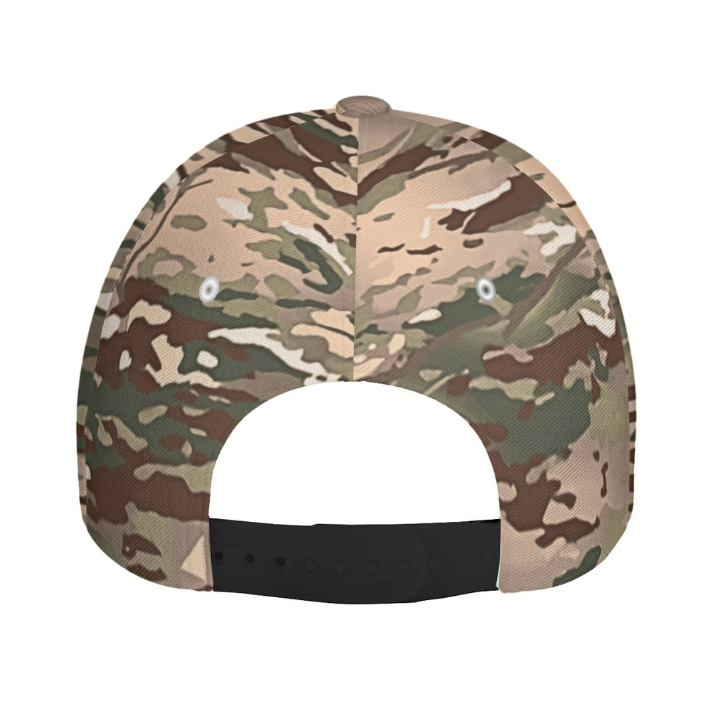 French BME Camo All-Over Print Peaked Cap With Box