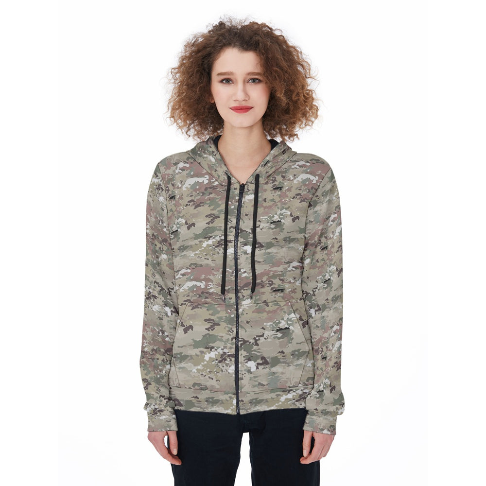 All-Over Print Women's Zip Up Hoodie