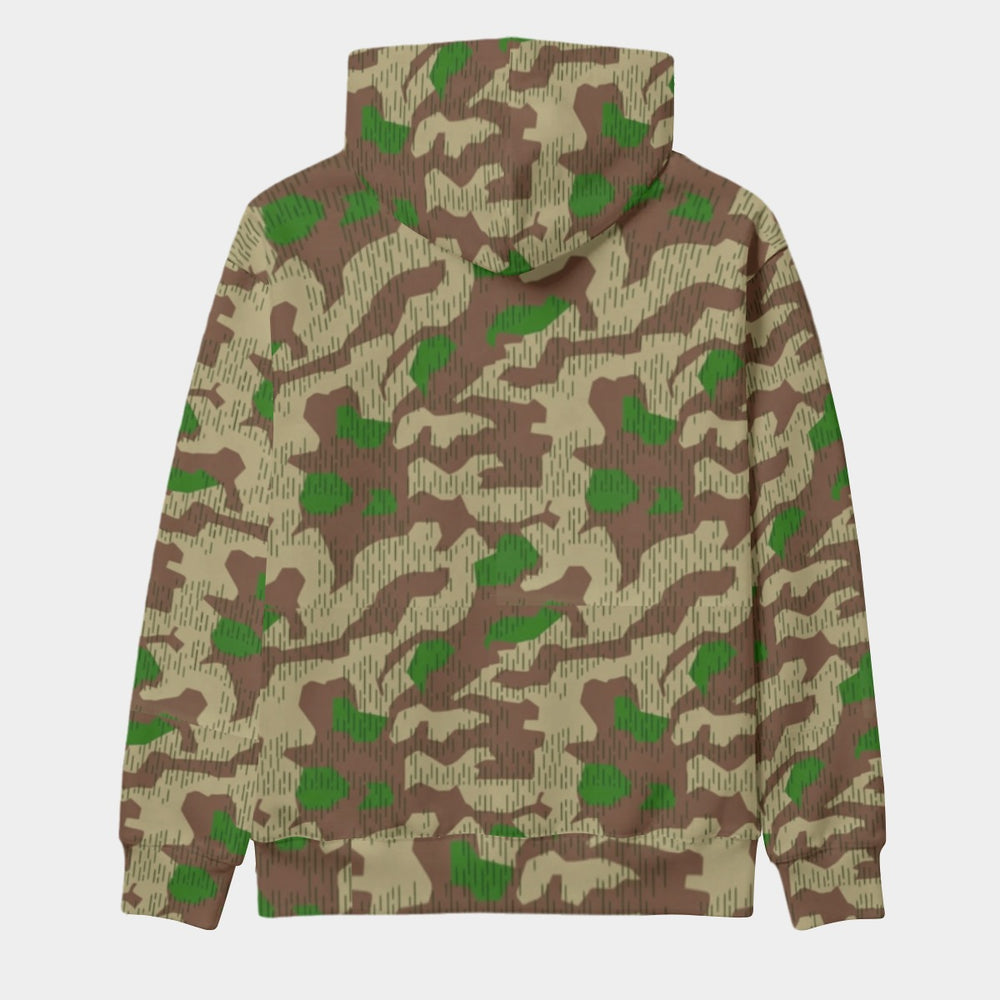 German Splittertarnmuster Camo Men's Thicken Pullover Hoodie