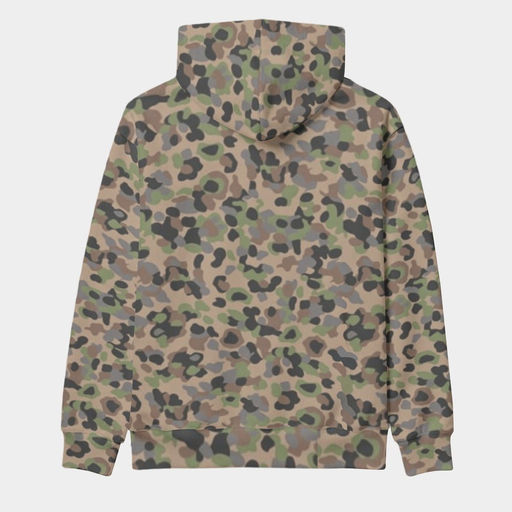 Austrian Pea Dot Camo Men's Thicken Pullover Hoodie - Equippage.com