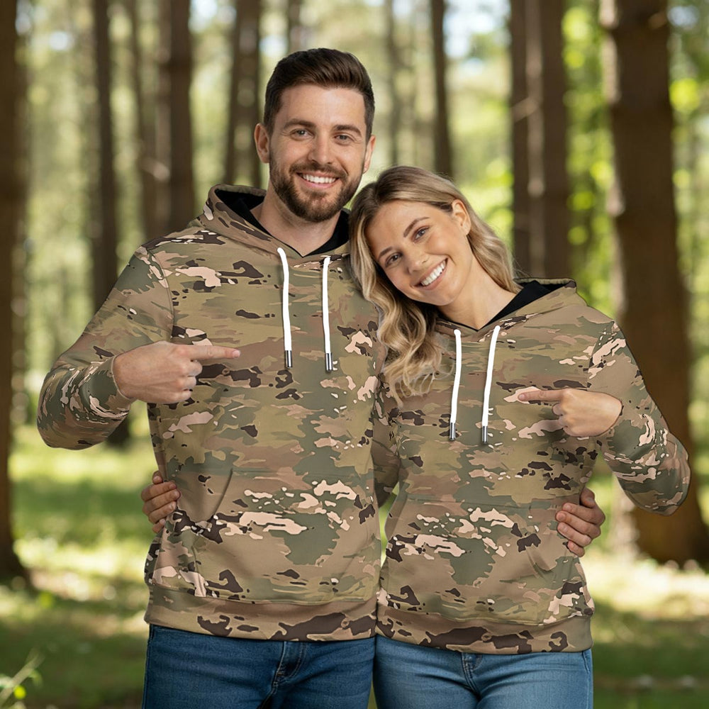 Scorpion W2 All-Over Print Men's Thicken Pullover Hoodie - Equippage.com
