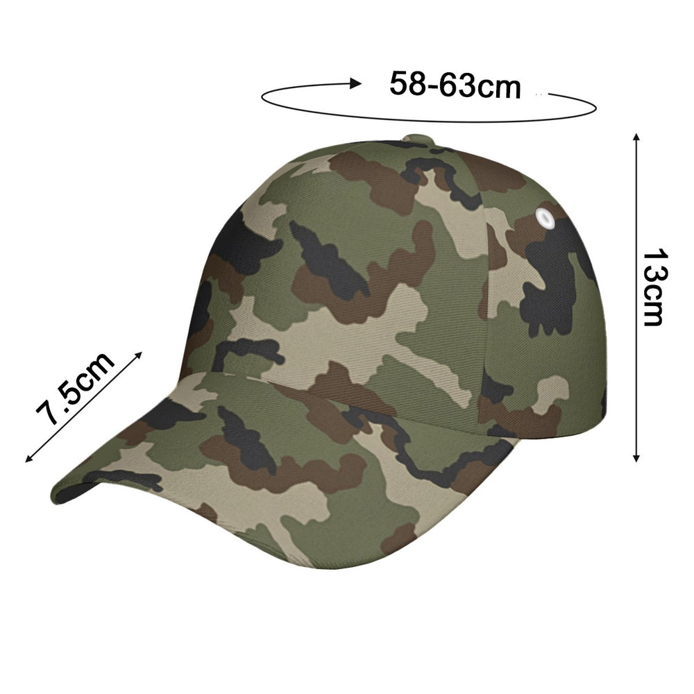 Irish DPM Woodland All-Over Print Peaked Cap With Box