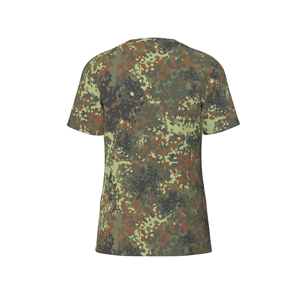German Flecktarn Camo Men's O-Neck T-Shirt | 190GSM Cotton