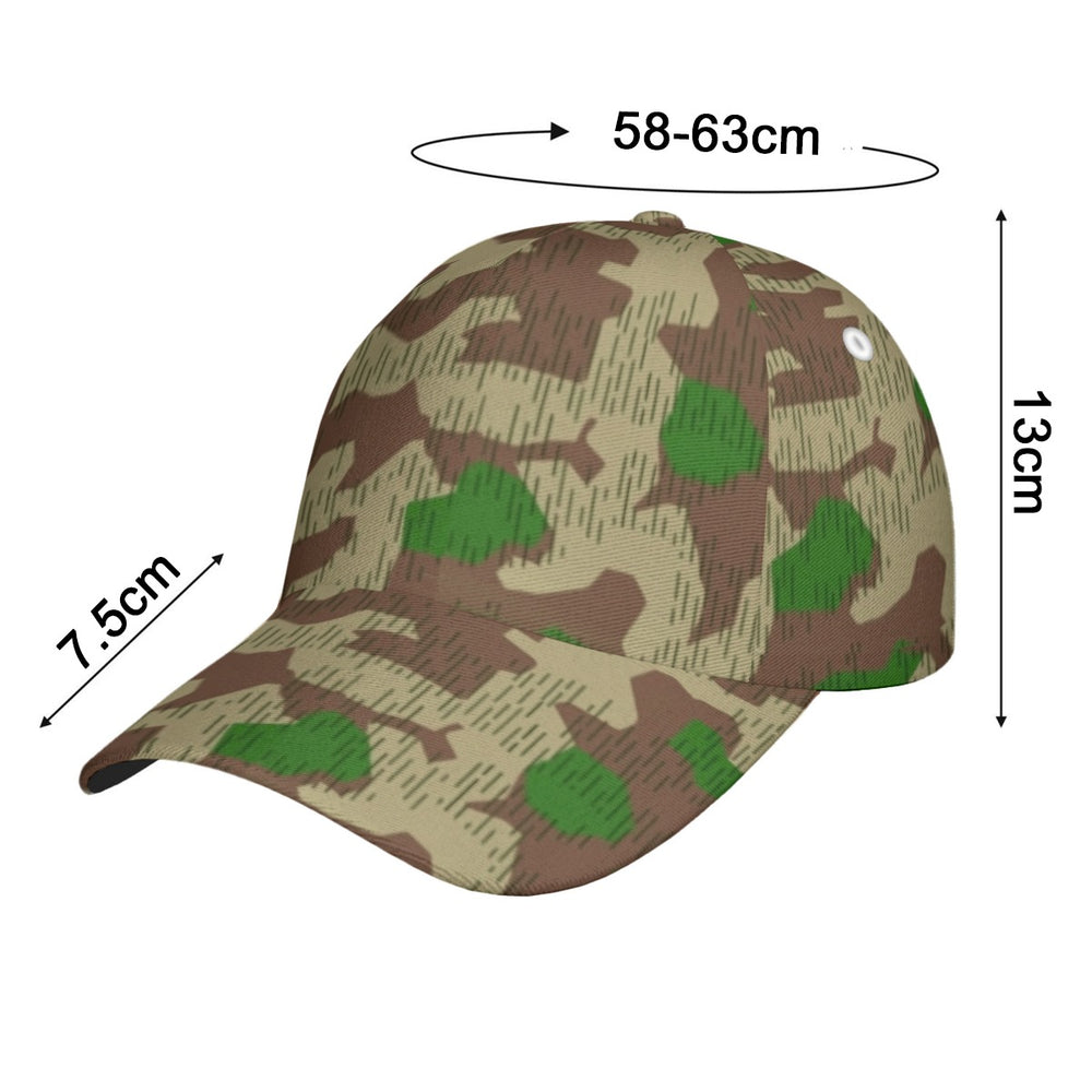German Splittertarnmuster Camo Peaked Cap With Box
